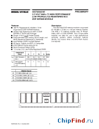 Datasheet V827464U24S manufacturer Mosel