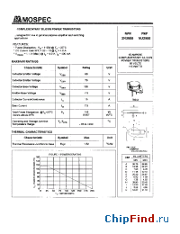 Datasheet 2N3055 manufacturer Mospec
