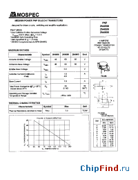 Datasheet 2N4899 manufacturer Mospec