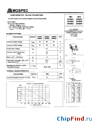 Datasheet 2N4902 manufacturer Mospec
