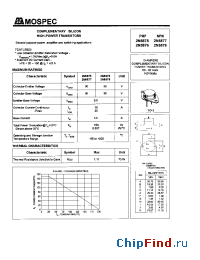 Datasheet 2N5877 manufacturer Mospec