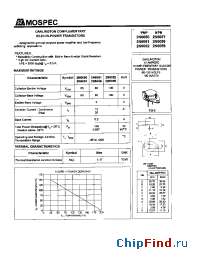 Datasheet 2N6052 manufacturer Mospec