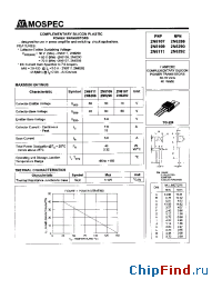 Datasheet 2N6109 manufacturer Mospec