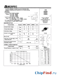 Datasheet 2N6666 manufacturer Mospec