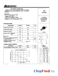 Datasheet 2SC2826 manufacturer Mospec