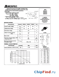 Datasheet 2SD633 manufacturer Mospec
