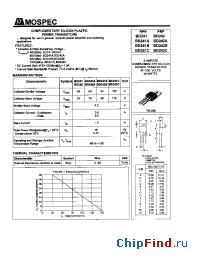 Datasheet BD241A manufacturer Mospec
