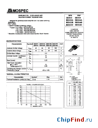 Datasheet BDX34B manufacturer Mospec