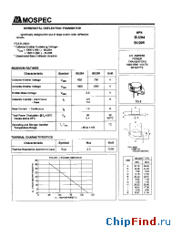 Datasheet BU204 manufacturer Mospec