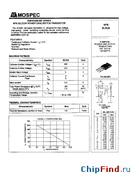Datasheet BU826 manufacturer Mospec