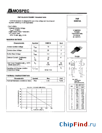 Datasheet D45H1A manufacturer Mospec