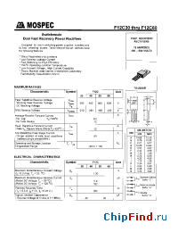 Datasheet F12C40 manufacturer Mospec