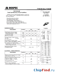 Datasheet F16C30 manufacturer Mospec