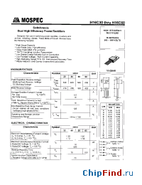 Datasheet H16C40 manufacturer Mospec