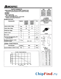 Datasheet MJE802T manufacturer Mospec