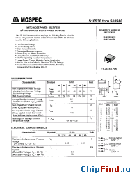 Datasheet S10S30 manufacturer Mospec