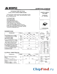 Datasheet S10S70 manufacturer Mospec