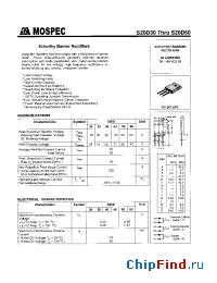 Datasheet S20D30 manufacturer Mospec