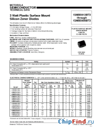 Datasheet 1SMB5914BT3 manufacturer Motorola
