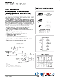 Datasheet 54HC4538A manufacturer Motorola
