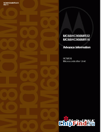 Datasheet 68HC908MR16CB manufacturer Motorola