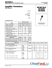 Datasheet BC309B manufacturer Motorola