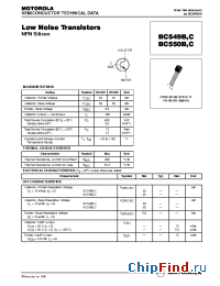 Datasheet BC550C manufacturer Motorola