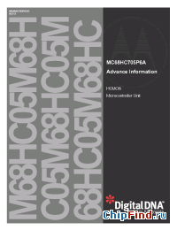Datasheet C05M68HC05M manufacturer Motorola