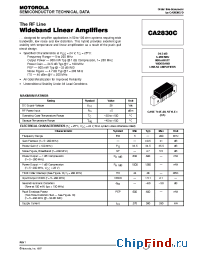 Datasheet CA2830C manufacturer Motorola