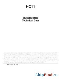 Datasheet KMC68L11D0FB2 manufacturer Motorola