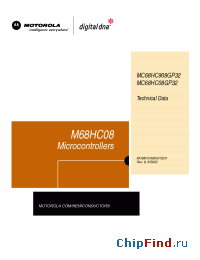 Datasheet KMC908GP32CB manufacturer Motorola