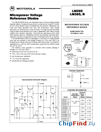 Datasheet LM285 manufacturer Motorola