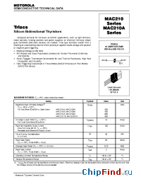 Datasheet MAC210-10 manufacturer Motorola
