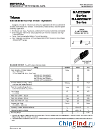 Datasheet MAC229-4FP manufacturer Motorola