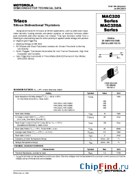 Datasheet MAC320-10 manufacturer Motorola