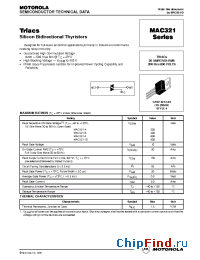Datasheet MAC321-10 manufacturer Motorola