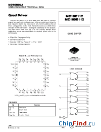 Datasheet MC100E112FN manufacturer Motorola