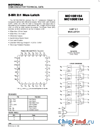 Datasheet MC100E154FN manufacturer Motorola