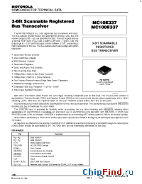 Datasheet MC100E337FN manufacturer Motorola