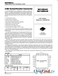 Datasheet MC100E445FN manufacturer Motorola