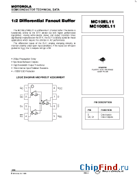 Datasheet MC100EL11D manufacturer Motorola