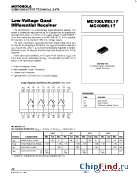 Datasheet MC100EL17DW manufacturer Motorola