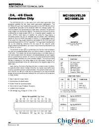 Datasheet MC100EL39DW manufacturer Motorola