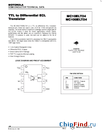 Datasheet MC100ELT24D manufacturer Motorola