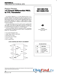 Datasheet MC100ELT26 manufacturer Motorola
