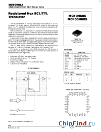 Datasheet MC100H605FN manufacturer Motorola