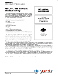 Datasheet MC100H646FN manufacturer Motorola