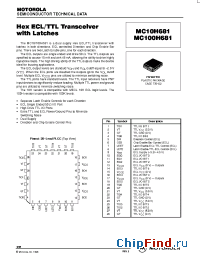Datasheet MC100H681FN manufacturer Motorola