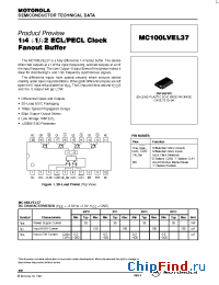 Datasheet MC100LVEL37DW manufacturer Motorola