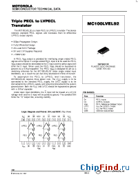 Datasheet MC100LVEL92DW manufacturer Motorola